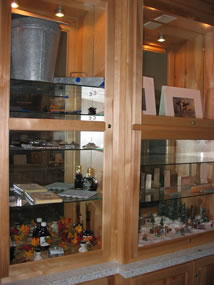 Display case maple syruping