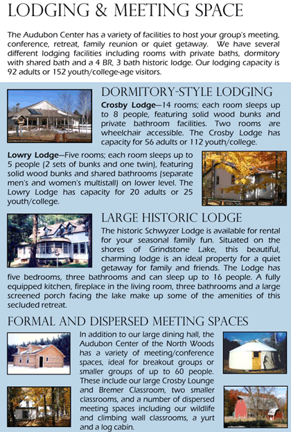 Conference and retreat center lodging