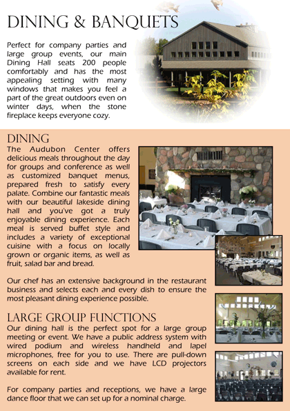 Conference and retreat meals