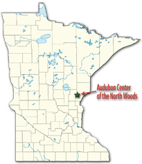Location of Audubon Center of the North Woods